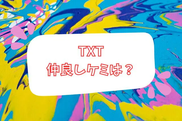 TXT 仲良し　ケミ