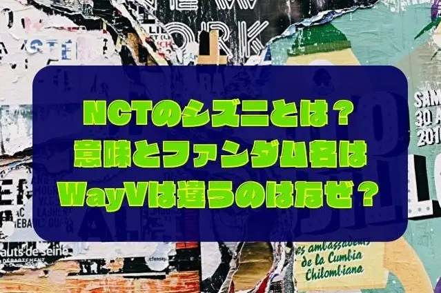 NCT　シズニ